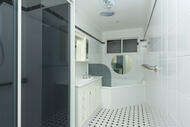 Bathroom with spa bath